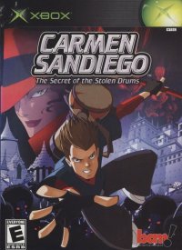 Carmen Sandiego The Secret of the Stolen Drums Xbox US box art